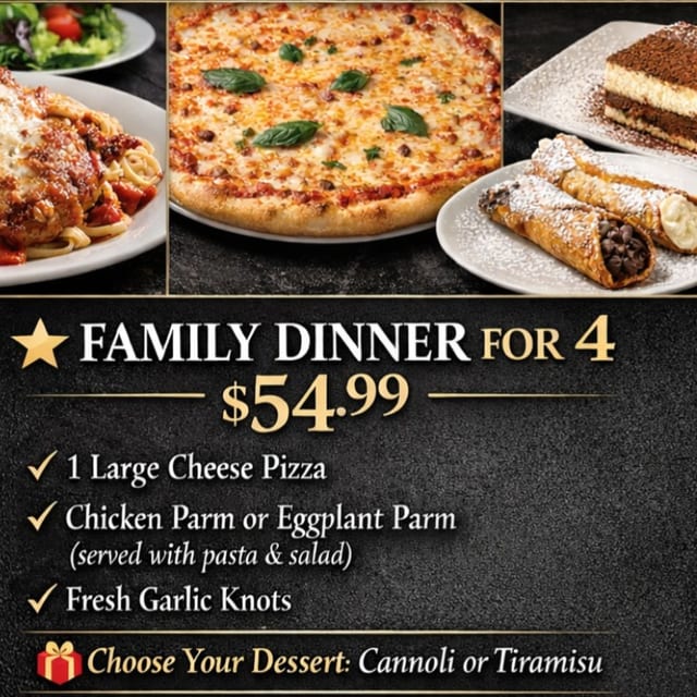 Family Dinner for 4.
